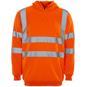 SuperTouch Hi Vis Hoodie, 4 Colour Options - Orange, M