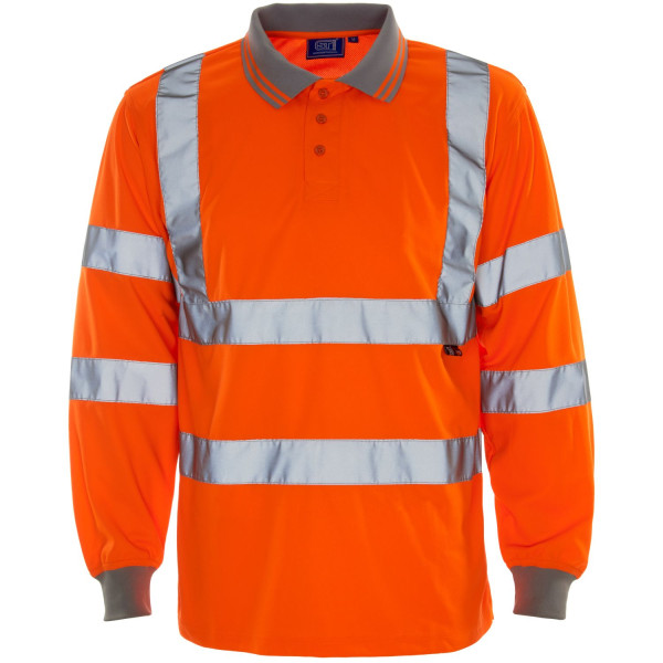 SuperTouch Hi Vis Long Sleeve Polo Shirt – Safety & Comfort
