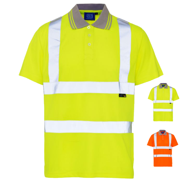 SuperTouch Hi Vis Bird Eye Polo Shirt – Breathable Safety Top