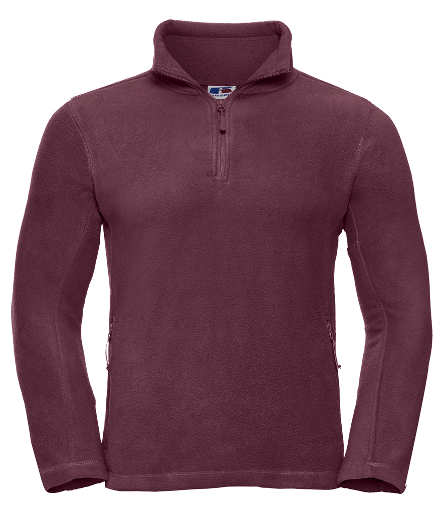 Russell Zip Neck Outdoor Fleece – Lightweight & Comfortable Workwear Layer - Image 2