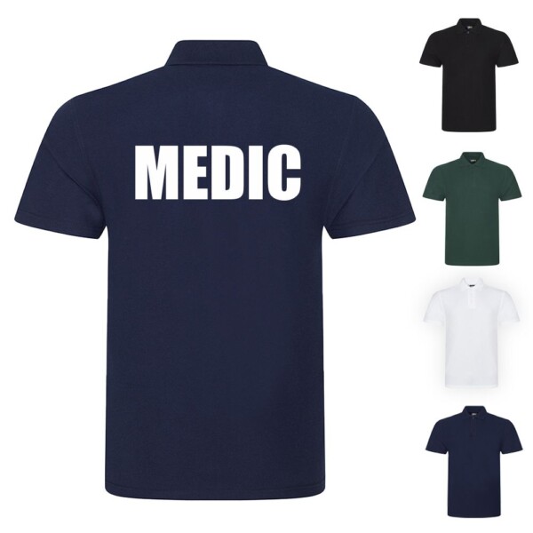 Medic unisex polo shirt