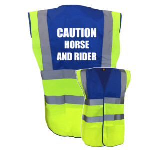 Premium caution horse and rider