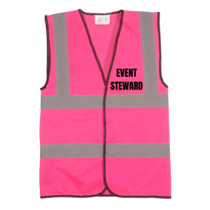 *sale* Event Steward Pink Hi Vis Vest