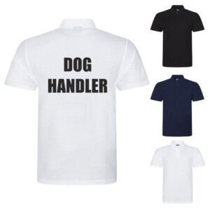 Security dog handler polo shirt