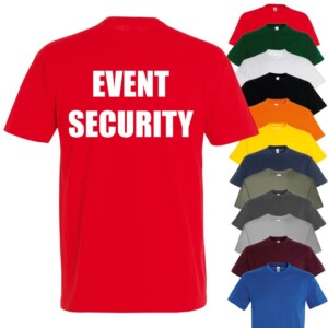Event security staff t-shirt