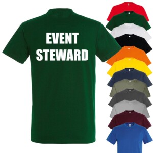 Event steward staff t-shirt