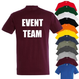 Event team staff t-shirt