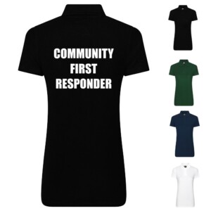 Community first responder ladies polo shirt