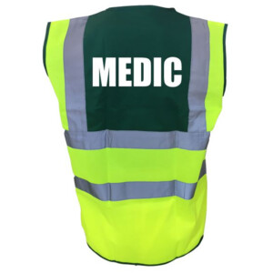 Premium Yellow/Green Medical Hi Vis Vests