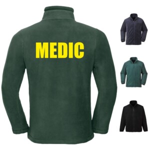 Yellow text medic medical fleece