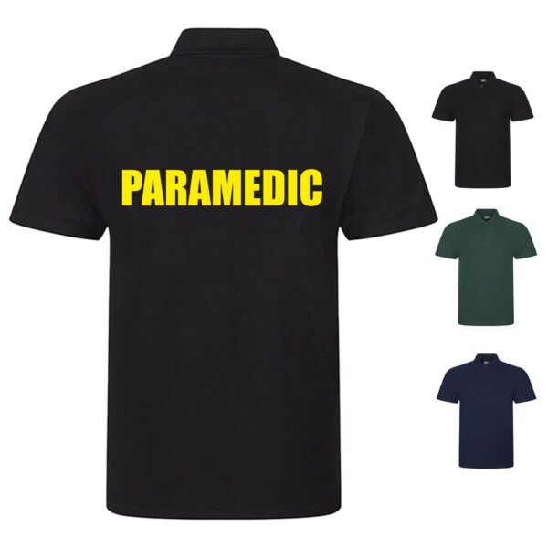 Paramedic unisex polo shirt