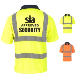 Security SIA approved polo hi vis shirt