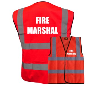 Red Fire Safety Vests
