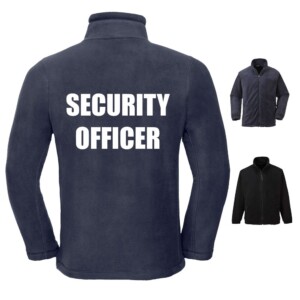 Security officer printed heavyweight fleece