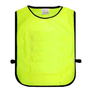 Yellow safety tabard