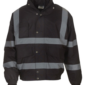 Yoko Hi Vis Safety Bomber Jacket - Available in 4 Colour Options - Black