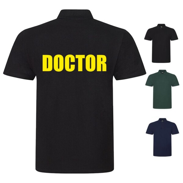 Doctor unisex polo shirt