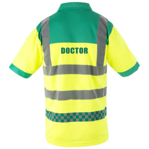 Doctor paramedic hi vis polo shirt