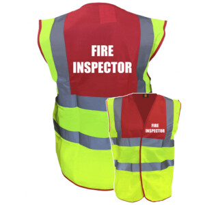 Premium fire inspector hi vis vest