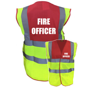 Premium fire officer hi vis vest