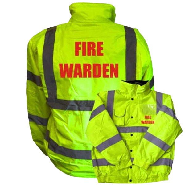 Fire warden yellow bomber