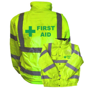 First aid medical yellow