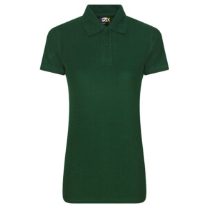 green ladies fitted polo