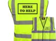 Here to Help Yellow Hi Vis Vest-0