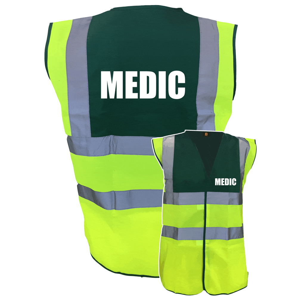 Premium Medic Two Tone Hi Vis Vest - Brook Hi Vis - Cheap Price
