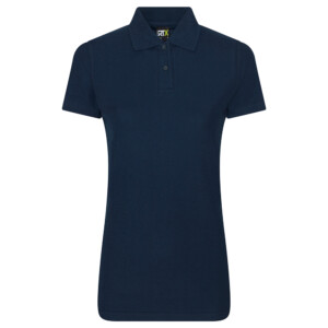 Navy lady fitted polo