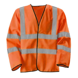 Orange long sleeve vest