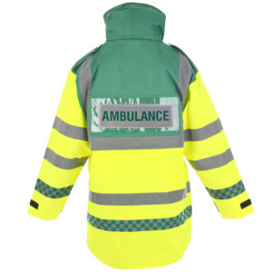 Parka jacket ambulance badge hi vis paramedic coat