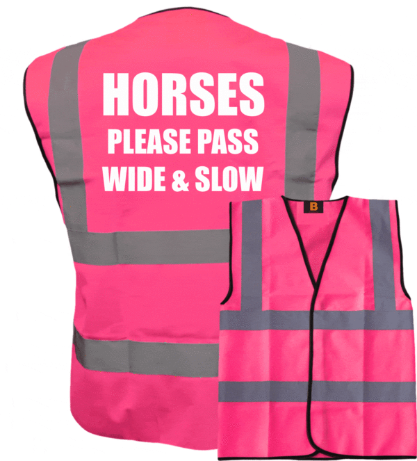 Horses Please Pass Wide & Slow Vest WT-0