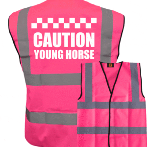 Caution Young Horse Sillitoe Pink Vest-0