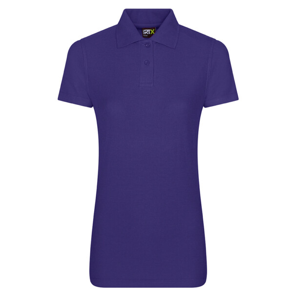 Purple ladies fitted polo shirt