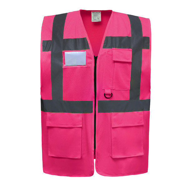 Hi Vis Zipped Superior Executive Vests, 7 Colour Options