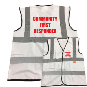 Community First Responder White Vest-0