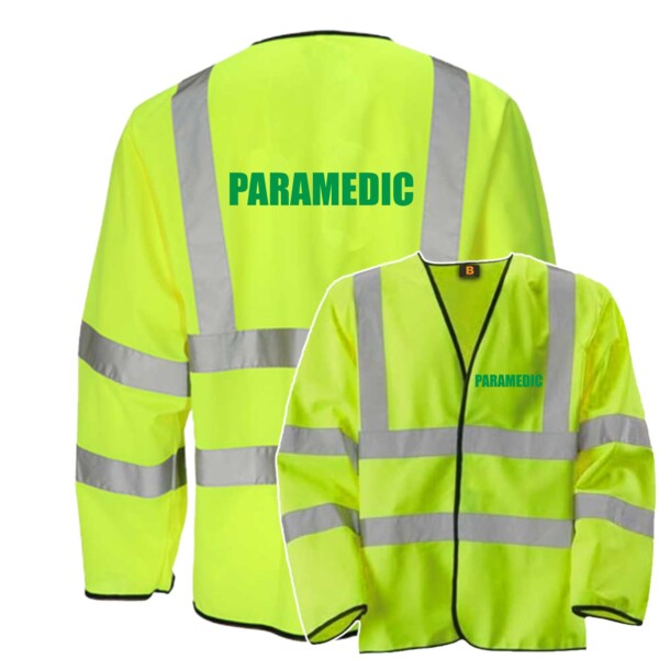 Paramedic yellow long sleeve vest