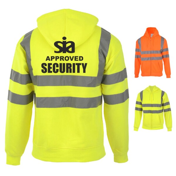 Security SIA approved zip up hoodie